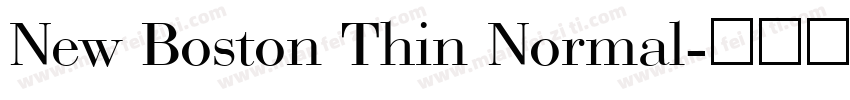 New Boston Thin Normal字体转换